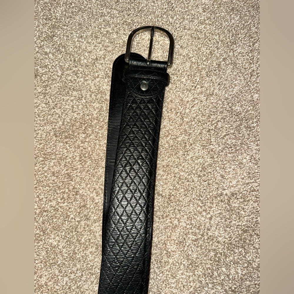 Women’s tailored sportsman equestrian Black Leather Belt